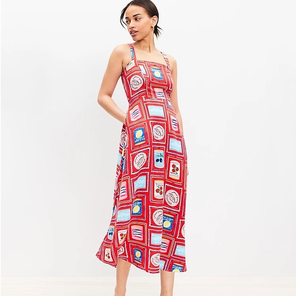 *SOLD* ❗️LOFT Can Print Dress❗️SOLD OUT in stores and online - Picture 1 of 1